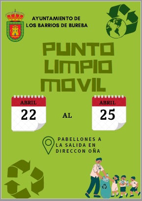 PUNTO LIMPIO MOVIL DEL 22 AL 25 DE ABRIL