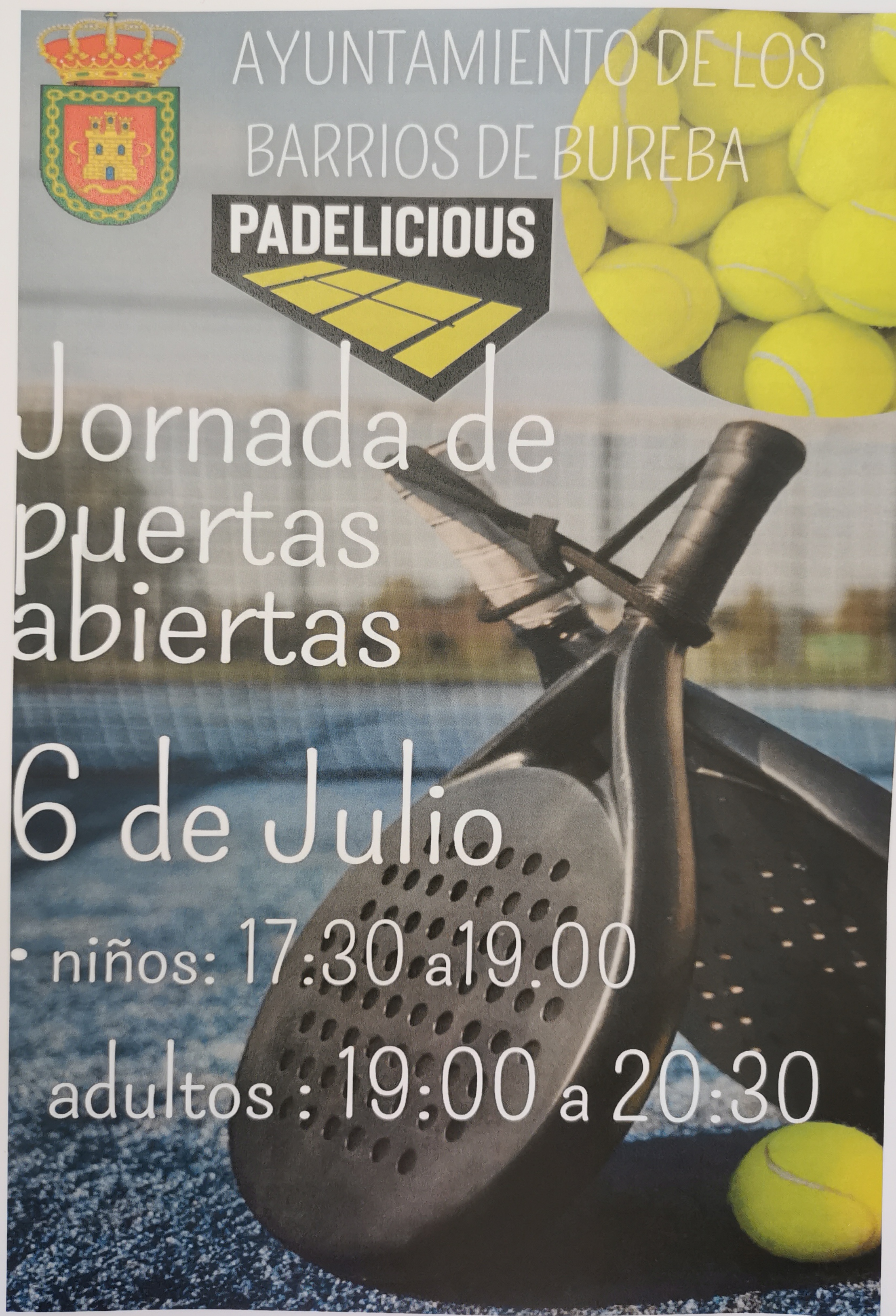 JORNADA DE PUERTAS ABIERTAS PADEL