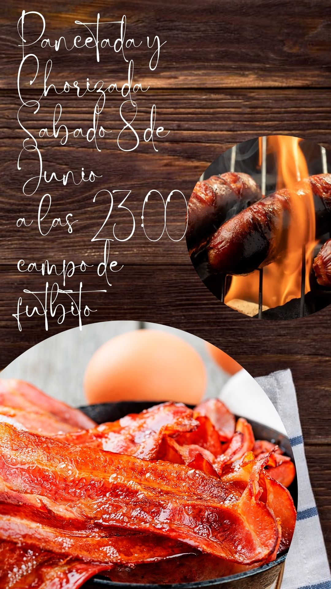 PANCETADA Y CHORIZADA SABADO 8 DE JUNIO 